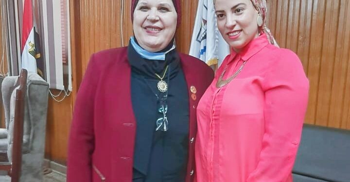 زيارة النائبة مايسة عطوة للغرفة التجارية ببني سويف