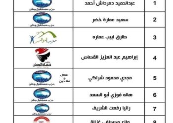 القائمة الوطنية "من أجل مصر"، في محافظة كفر الشيخ