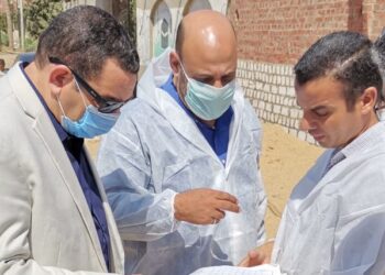 مسئولو الهيئة العامة للخدمات البيطرية يفحصون الماشية تجنبًا لإصابتها بكورونا