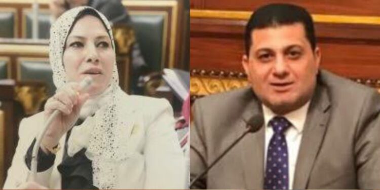النائب بكر أبو غريب والنائبة نوسيلة أبو العمرو