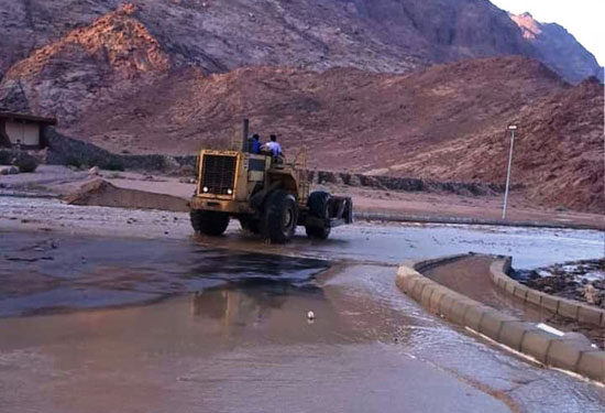 للمرة الثالثة على التوالي.. أمطار غزيرة وسيول تضرب سانت كاترين