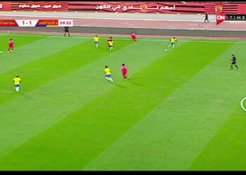 رودريجو يسجل هدف البرازيل الأول في شباك المنتخب الأولمبي