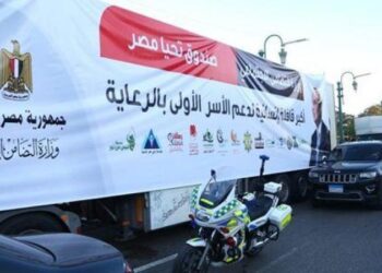 “الخير في أمتي”.. وصول أكبر قافلة إنسانية لدعم الأسر الأولى بالرعاية إلى المنيا
